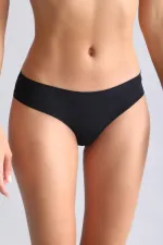 Culotte invisible égyptienne noire découpée au laser