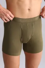 Mısırlı ORGANIC Cotton SPARTACUS PLUS PERFORMANCE Long Boxer Dark Khaki