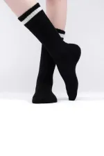 Mısırlı Kadın Soft Peluş Termal Tekli Soket Çorap Siyah