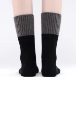 Mısırlı Kadın Soft Peluş Termal Tekli Soket Çorap Siyah