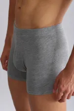 Mısırlı BAMBU ZEUS Regular Fit Boxer Gri Melanj