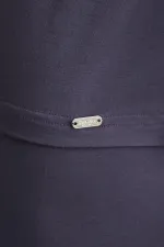 Débardeur/T-shirt de sport anthracite à col rond, coupe classique, en bambou égyptien Zeus Luxury