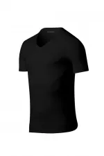 Mısırlı PAMUKLU V Yaka REGULAR FİT Fanila / T-Shirt Siyah