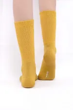 Mısırlı Kadın %10 GÜMÜŞ Madeni İçerikli Soket Çorap Sarı