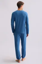 Mısırlı Erkek Modal Sweatshirt Koyu Lacivert