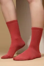 Mısırlı Kadın Modal Tekli Soket Çorap Kiremit