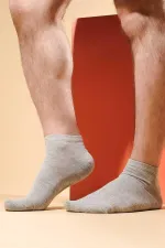 Mısırlı Erkek Pamuklu Tekli Yazlık Patik Çorap Açık Gri Melanj Mısırlı Erkek Pamuklu Tekli Yazlık Patik Çorap Açık Gri Melanj