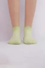 Mısırlı Kadın Bambu Tekli Yazlık Sneaker Çorap Mint