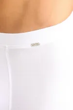 Mısırlı BAMBOO ZEUS LUXURY Regular Fit Boxer Shorts with Metal Emblem, White