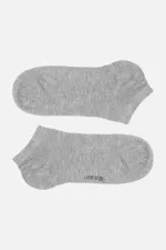 Mısırlı Women's Bamboo Single Summer Ankle Socks Grey