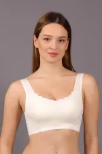 Mısırlı New Bra Desteksiz Hayalet Bralet Sütyen Ekru