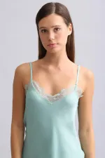 Mısırlı Kadın Bambu Şort Takımı Çağla Yeşili