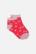 Chaussettes bottines bébé unisexes en coton égyptien, motif étoiles, lot de 3 paires