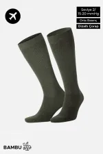 Unisex Bamboo Flight and Pilot Knee-High Socks with Special Strengthening Technology, Khaki Unisex Bamboo Flight and Pilot Knee-High Socks with Special Strengthening Technology, Khaki