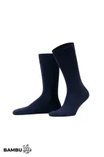Egyptian Men's Bamboo Ergonomic Single Socket Socks Navy Blue