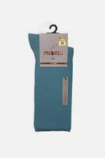 Men's Bamboo Single Diabetic Elastic-Free Ankle Socks Pastel Blue