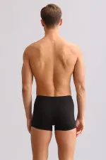 Mısırlı BAMBU ZEUS LUXURY Regular Fit Metal Armalı Boxer Siyah