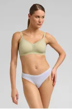 Mısırlı Lazer Kesim Görünmez Brazilian Külot Beyaz