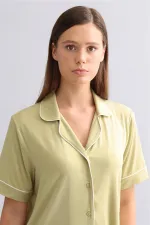 Mısırlı Kadın Modal Gecelik Adaçayı Yeşili