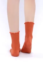 Mısırlı Kadın Modal Tekli Soket Çorap Kiremit