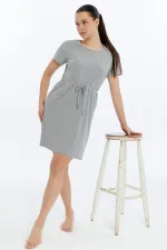 Mısırlı Ribbed Dress Grey Melange
