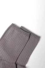 Mısırlı Kadın Merserize Tekli Soket Çorap Gri