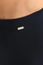 Boxer ZEUS LUXURY en coton biologique égyptien, coupe classique, avec emblème métallique, bleu marine