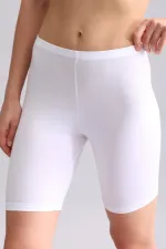 Modal By TENCEL ALICE Uzun Şort Külot Beyaz