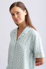 Mısırlı Kadın Bambu Pijama Takımı Çağla Yeşili