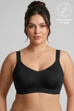 Egyptian Shaping Laser Cut Bra Black