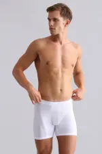 Mısırlı BAMBOO ZEUS Regular Fit Long Boxer White