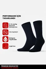 Egyptian Unisex Bamboo Flight and Pilot Socks with Special Tightening Technology, Navy Blue Egyptian Unisex Bamboo Flight and Pilot Socks with Special Tightening Technology, Navy Blue