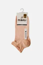 Mısırlı Kadın Bambu Tekli Yazlık Sneaker Çorap Somon