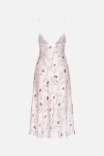 Tunique longue en satin crème pour femme égyptienne