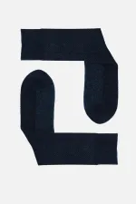 Mısırlı Erkek Kuzu Yünü (Lambswool) Tekli Soket Çorap Lacivert