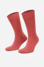 Mısırlı Erkek Organik Pamuklu Tekli Soket Çorap Kiremit