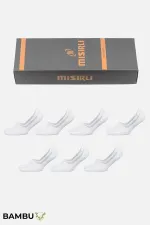 BAMBOO Women's Boxed Set of 7 Pairs of Ballet Socks White BAMBOO Women's Boxed Set of 7 Pairs of Ballet Socks White