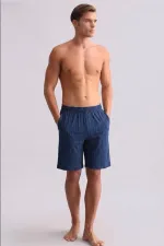 Mısırlı Erkek Bambu Pijama Şort Lacivert