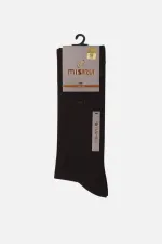 Mısırlı Erkek Bambu Tekli Soket Çorap Kahverengi