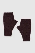 Unisex Yün Bere Eldiven Takımı - Milda Bordo