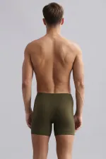 Mısırlı BAMBOO ZEUS Regular Fit Long Boxer Dark Khaki