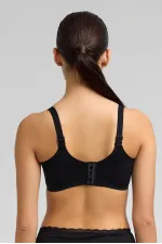 Soutien-gorge fantôme noir avec détails en dentelle