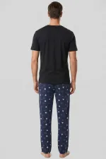 Mısırlı Erkek Geometrik Desen Alt Pijama Lacivert Mısırlı Erkek Geometrik Desen Alt Pijama Lacivert