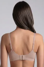 Egyptian Style Tulle Detail Laser Cut Bra Powder Pink