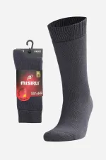 Chaussettes thermiques unisexes égyptiennes à une seule chaussette anthracite
