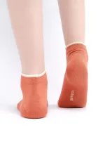 Chaussettes d'été simples en modal pour femmes égyptiennes, couleur terre cuite