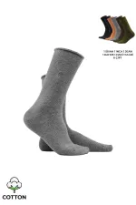 Mısırlı Kadın Organik Pamuklu Havlu 6 Çift Kutulu Soket Çorap Çok Renkli