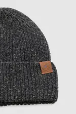 Ensemble bonnet et gants unisexe en laine - Milda Black