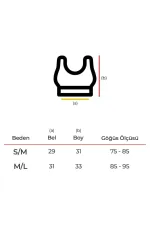 Mısırlı Kadın Kalça Toparlayıcı Çemberli Bralet-Şort Tayt Takımı Fuşya