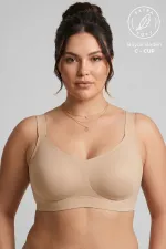 Egyptian Shaping Laser Cut Bra Beige